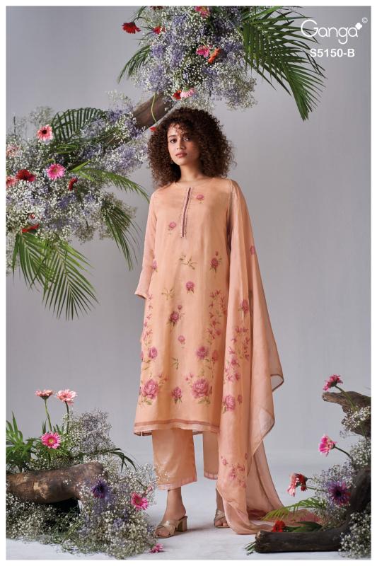 Ganga heloise 5150 wholesale dress material catalogue